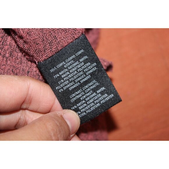 ANTHROPOLOGIE Postmark Womens Mauve Knitted Ruffle Hem Sweater xs - Picture 5 of 7